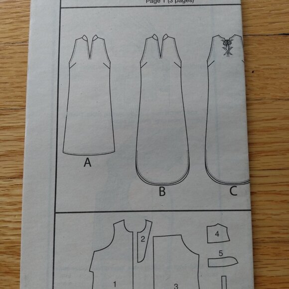 Dress Sewing Pattern Sleeveless Size XS Small Medium VERY EASY Butterick 6551 - Picture 9 of 10